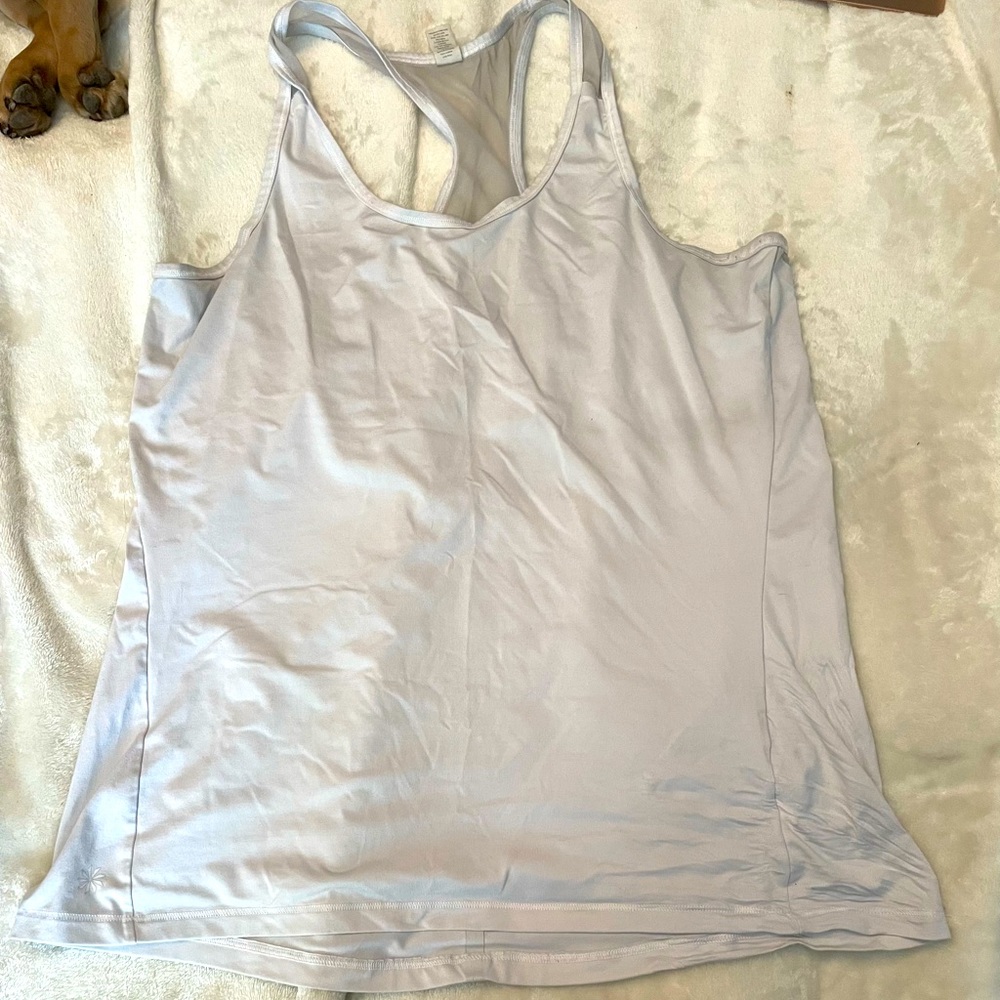 Athleta mesh racer back tank top